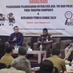 Pj Wali Kota Mojokerto, Ali Kuncoro, saat memberi sambutan.