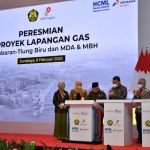 Suasana peresmian Proyek JTB dan Lapangan Gas MDH-MBH.