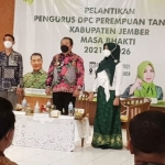 Pelantikan Perempuan Tani (Pertani) HKTI Jember, Sabtu (6/11/2021) dihadiri Bupati Haji Hendy dan Ketua Pertani Jatim, Ning Lia. foto: istimewa