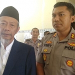 Kapolres Lamongan AKBP Feby DP Hutagalung bersama Ketua PW Muhamadiyah Jawa Timur Dr. Saad Ibrahim.