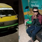 Kloase barang bukti berupa angkutan umum atau mikrolet dengan salah satu pelaku bernama Widhan (31), warga Desa Wage, Taman, Sidoarjo, saat diamankan warga.