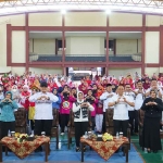 Gebyar Lansia 2025 dalam rangka memeriahkan HUT ke-80 RI di GOR Seni Majapahit, Kota Mojokerto.