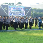 Apel Gelar Pasukan Operasi Patuh Semeru 2024 di Mapolda Jatim.