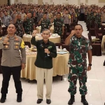 kepala BPS Ngawi bersama Kapolres dan Dandim Ngawi. Foto : Ist