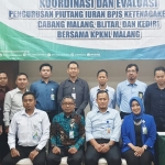 Rapat koordinasi dan evaluasi pengurusan piutang iuran bersama KPKNL Malang, Rabu (22/1/2020) di Hotel Ijen Suites, Kota Malang, Jawa Timur.