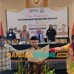 Deklarasi pemilu damai yang dilakukan stakeholder bersama Bawaslu Kota Mojokerto. Foto: YUDI EKO PURNOMO/BANGSAONLINE