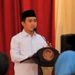 Wakil Wali Kota Pasuruan, Adi Wibowo, saat mensosialisasikan UMK 2024.