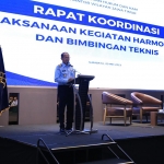 Kakanwil Jatim Imam Jauhari saat membuka Rapat Koordinasi Pelaksanaan Kegiatan Harmonisasi dan Bimbingan Teknis Perancangan Peraturan Daerah Tahun 2023
