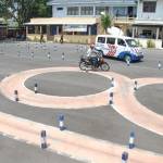 Tempat ujian praktik SIM di Jombang.