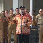 Bupati Kediri, Hanindhito Himawan Pramana, saat memberi sambutan. Foto: Ist