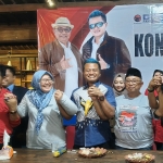 Deklarasi kemenangan paslon Rijanto-Beky di Pilbup Blitar 2024