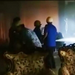 Kebakaran di ruang kerja Bupati Pamekasan beberapa waktu lalu.