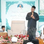 Wakil Wali Kota Kediri, Qowimuddin Thoha atau yang akrab disapa Gus Qowim, saat memberi sambutan. Foto: Ist