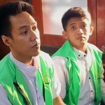 Terdakwa saat menjalani persidangan