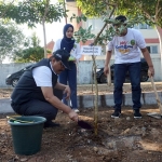 Gus Ipul saat menanam bibit pohon di Taman Sekar Gadung.