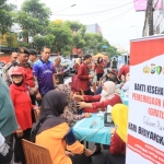  Pelayanan cek kesehatan gratis oleh Polres Kediri Kota. (Ist). 