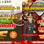 Polres Probolinggo menggelar Festival Kuliner Makan Daging Sapi alias Rawon.