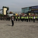  Apel Gelar Pasukan Ops Lilin Semeru 2020 di Mapolresta Sidoarjo, Senin (21/12/2020). (foto: ist)
