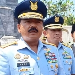 Panglima TNI Marsekal Hadi Tjahjanto diwawancarai wartawan usai ziarah ke Makam Bung Karno, Rabu (18/9/2019). 