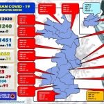 Peta sebaran Covid-19 di Gresik.