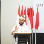 Wakil Wali Kota Batu, Heli Suyanto saat memberikan sambutan
