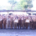 Pencanangan zona integritas bebas korupsi di Kantor Disperindag Sidoarjo. Foto: Ist