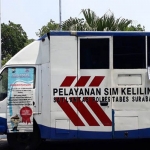 Mobil SIM Keliling di Jatim Expo Surabaya. 