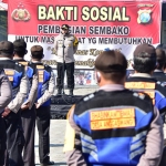 Apel pemberangkatan bantuan sosial dari Kapolri. (foto: ist).