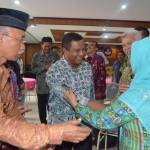 Bupati Mojokerto saat acara MKKS. foto: Harian Bangsa