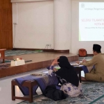 Salah satu peserta seleksi tilawatil Qur