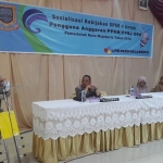 Plt. Sekda Kota Mojokerto Gentur Prihantono Sandjoyo Putro saat memberikan sambutan.