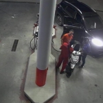 Rekaman CCTV saat terduga pelaku cekcok dengan operator SPBU, sebelum akhirnya melakukan penganiayaan.