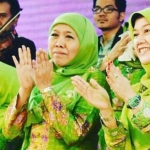 Ning Fitri dan Khofifah saat kegiatan Muslimat NU di Kabupaten Pasuruan. foto: istimewa