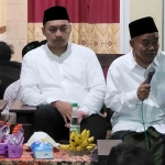 Prof Dr KH Asep Saifuddin Chalim, MA, (kiri) Muhammad Rizal Octavian (tengah) dan Muhammad Syukron Fahmi (Gus Fahmi (kiri) saat acara konsolidasi Korcam dan Kordes di Kecamatan Mojoanyar Mojokerto, Ahad (14/7/2024). Foto: MMA/bangsaonline