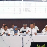 Menteri ATR/BPN saat menghadiri rapat koordinasi terkait evaluasi tata ruang bersama Pemprov Jabar.