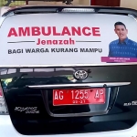 Ambulans gratis yang disediakan Pemkot Kediri siap melayani warga kurang mampu. Foto: Ist.