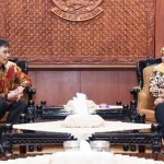 Gubernur Khofifah saat menerima Direksi BRI Jatim di Gedung Negara Grahadi, Surabaya. foto: ist