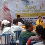 Kegiatan reses yang digelar anggota DPRD Kota Probolinggo dari Partai Golkar, Amir Mahmud. (Ist)