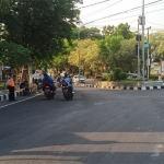 Baliho caleg Pemilu 2024 bertebaran di wilayah Kecamatan Kebomas. 