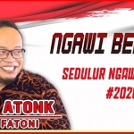 Stiker Atonk maju Pilkada Ngawi 2020 mulai beredar di medsos.