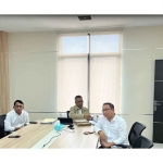 Jajaran Kantah Kabupaten Pasuruan saat mengikuti rapat terkait penetapan LP2B.