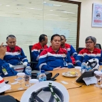 Komisaris Utama PEPC, Taufan Hunneman, saat berkunjung ke Lapangan Gas Jambaran-Tiung Biru, Bojonegoro.