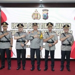 Sertijab atau serah terima jabatan Kapolres Pasuruan.