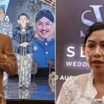 
General Manager hotel Aston dan Fave Madiun, Mira Kiranasasi dan Wigung Wratsangka menjadi pemateri tata cara Panggih pengantin adat Jogja. (Foto-foto: Hendro Suhartono)