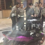 Motor korban yang disembunyikan teman temanya karena takut diperiksa Polisi.