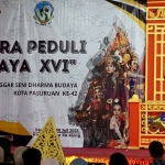 Wali Kota Pasuruan, Saifullah Yusuf, saat menghadiri Gelaran Citra Peduli Budaya.