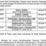 Surat Rachel Maryam meminta fasilitas kepada Dubes RI di Prancis.