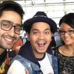 Shaheer Sheikh selfie bersama Indra Bekti dan Farah Quinn. foto via liputan6.com