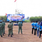 Upacara penutupan TMMD Imbangan tahun 2019 di Desa Bagi Kec. Madiun Kab. Madiun, Selasa (03/09/2019).