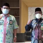 Kepala Kemenag Tuban Sahid bersama Kasi Bimas Mashari.